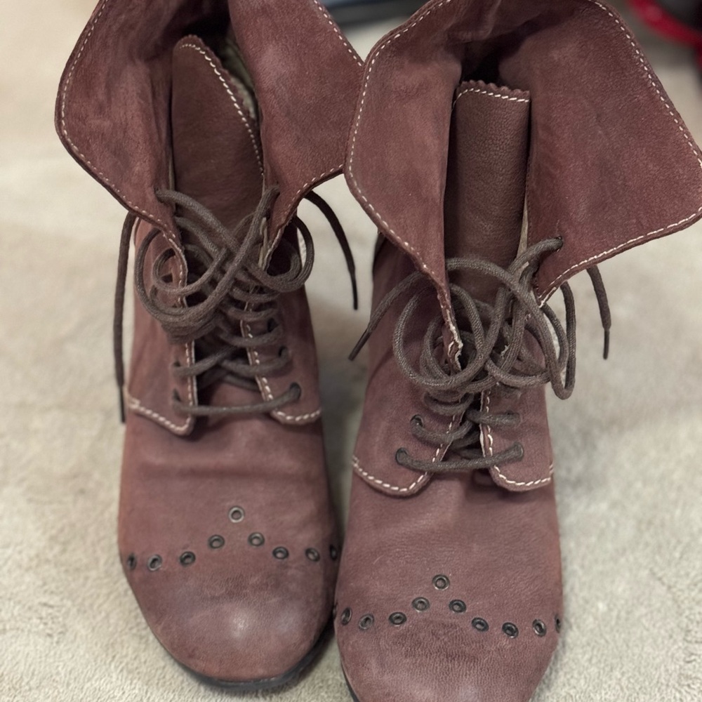 Fly London Lace-Up Ankle Boots